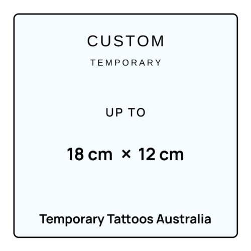 EXTRA LARGE CUSTOM TEMPORARY TATTOO - Image 1