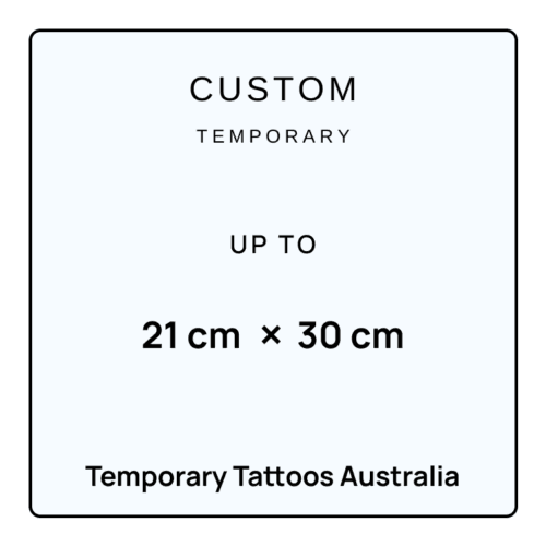 FULL PAGE CUSTOM TEMPORARY TATTOO - Image 1